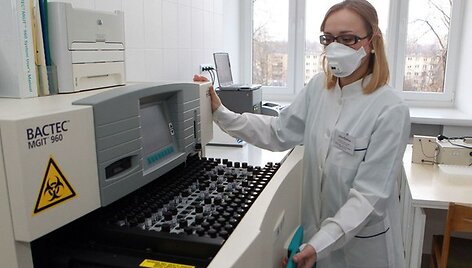 Tuberkuliozės bakteriologijos laboratorijoje