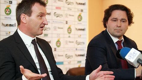 Csaba Laszlo ir LFF prezidentas Liutauras Varanavičius