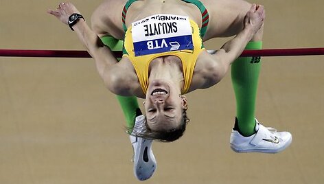 Austra Skujytė &scaron;uolių į auk&scaron;tį rungtyje