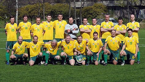 Lietuvos sporto žurnalistų futbolo komanda &bdquo;Press&lsquo;as&ldquo;.