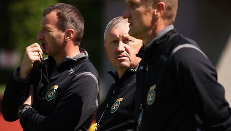 Rinktinės trenerių &scaron;tabas: Csaba Laszlo, Vitalijus Stankevičius ir Igoris Pankratjevas
