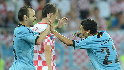 Andresas Iniesta ir Jesus Navasas