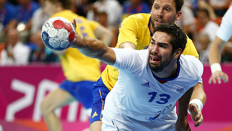Nikola Karabatičius ir Prancūzijos rankininkai finale palaužė &Scaron;vedijos pasiprie&scaron;inimą.