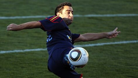 Vienas pagrindinių ispanų atakų dirigentų Xavi nežais su lietuviais