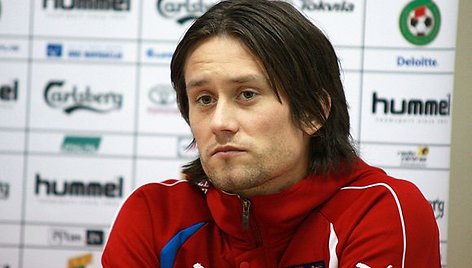 Čekų rinktinės kapitonas Tomašas Rosicky