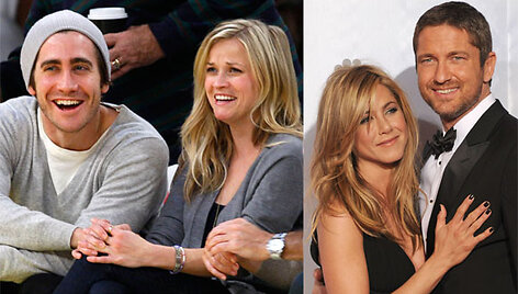 Jake&rsquo;as Gyllenhaalas ir Reese Witherspoon, Jennifer Aniston ir Gerardas Butleris 