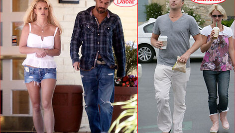 Britney Spears ir Jasonas Trawickas dabar ir anksčiau 
