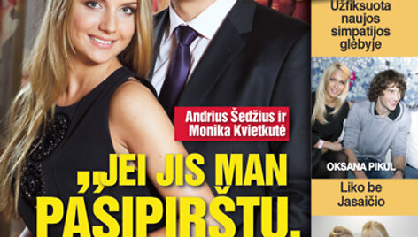 Andrius &Scaron;edžius su drauge Monika