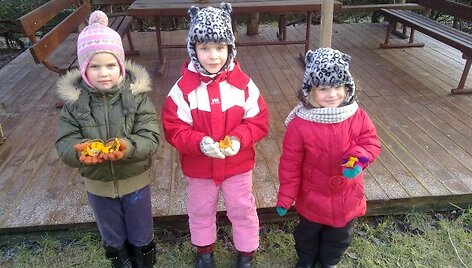 Vaikų rankose &ndash; sausio 1-ąją rastos voveraitės.