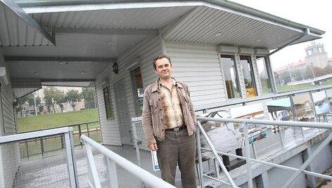 Naujasis prieplaukos &scaron;eimininkas Aurelijus Kinas sako turįs daug idėjų, ką galima čia veikti.
