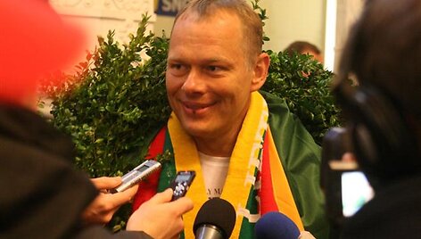 Gintauto Igario sutikimas Vilniaus oro uoste