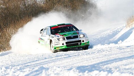 &bdquo;Halls Winter rally&ldquo; lenktynių akimirka