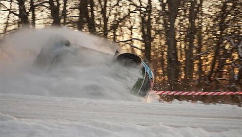 Janio Berkio avarija &bdquo;Halls Winter rally&ldquo;