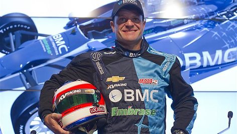 Rubensas Barrichello lenktyniaus „Indycar“