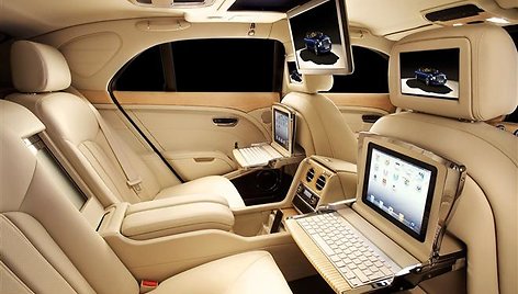 „iPad“ specifikacijos „Bentley Mulsanne“