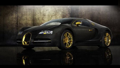 „Bugatti Veyron 16.4 LINEA Vincero d'Oro“ – greičiausias auksinis papuošalas