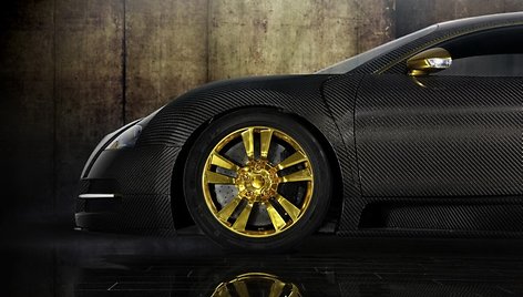 „Bugatti Veyron 16.4 LINEA Vincero d'Oro“ – greičiausias auksinis papuošalas