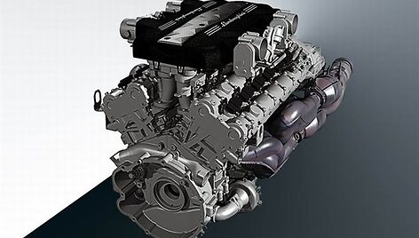 Naujausias &bdquo;Lamborghini&ldquo; V12 variklis