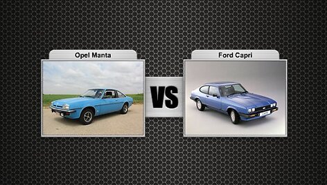 Opel Manta prie&scaron; Ford Capri