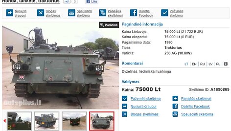 Autoplius.lr portale parduodamas &scaron;arvuotis