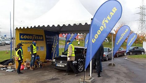 &bdquo;Goodyear Dunlop&ldquo; padangų protektoriaus gylio matavimo akcija