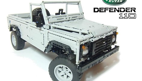 Iš „Lego“ kaladėlių pagamintas „Land Rover Defender“