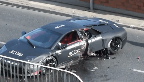 &bdquo;Lamborghini Murcielago&ldquo; avarija Lenkijoje