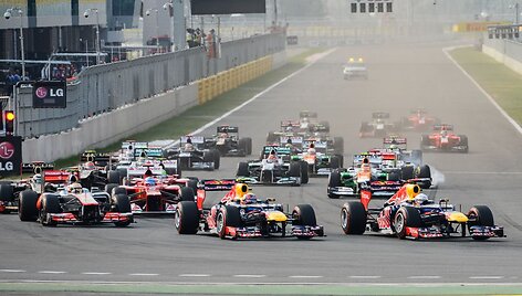 &bdquo;Formulės-1&ldquo; Korėjos Didžiojo Prizo lenktynių akimirka