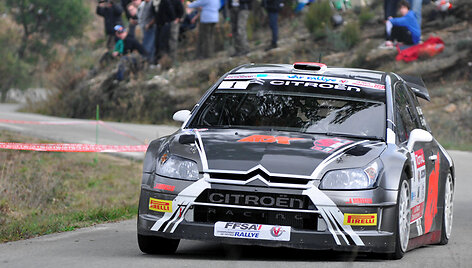 Robertas Kubica Varo ralyje važiavo &bdquo;Citroen C4 WRC&ldquo; automobiliu