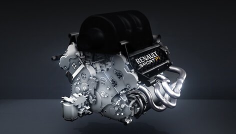 1,6 litro &bdquo;Renault&ldquo; &bdquo;Formulės-1&ldquo; turbo variklis