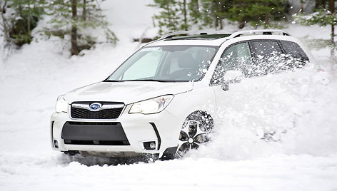 „Subaru Forester“ slysdamas keturiais ratais jaučiasi kaip namuose