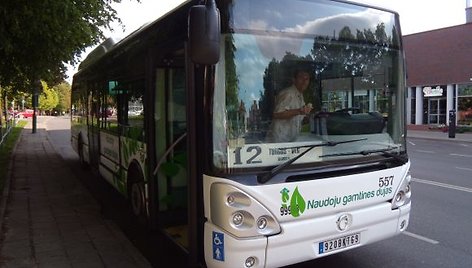 Testavimui skirtas autobusas "Irisbus Citeli" Klaipėdoje važinės savaitę.