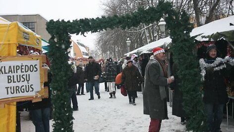 Sekmadienį vyko vienintelis žiemi&scaron;kasis &bdquo;Blusų turgaus&ldquo;. 