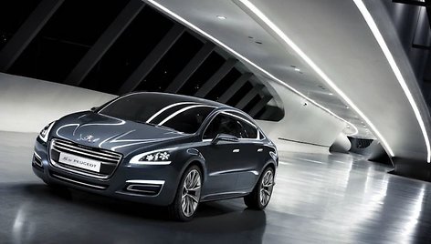 „Peugeot 508“ koncepcija – 407-ojo ir 607-ojo įpėdinio prototipas