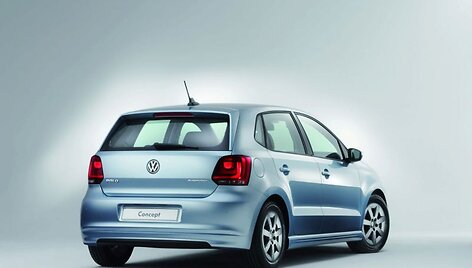 Ženeva 2009: &bdquo;Volkswagen Polo BlueMotion&ldquo; koncepcija tausos aplinką