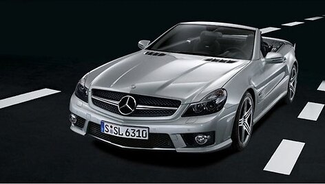 I&scaron;platintos &bdquo;Mercedes SL 63 AMG&ldquo; nuotraukos