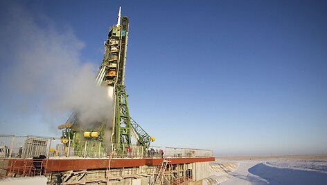 &bdquo;Sujuz&ldquo; raketa pakilimo aik&scaron;telėje