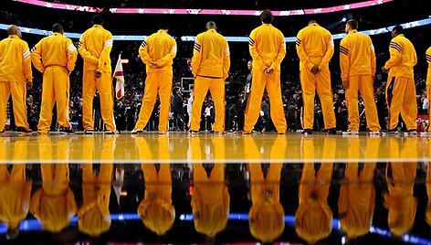 Los Andželo &bdquo;Lakers&ldquo; krep&scaron;ininkai prie&scaron; rungtynes