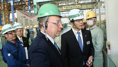 Andrius Kubilius &bdquo;Hitachi Works&ldquo; gamykloje