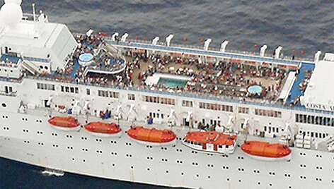 Žmonės &bdquo;Costa Allegra&ldquo; laive