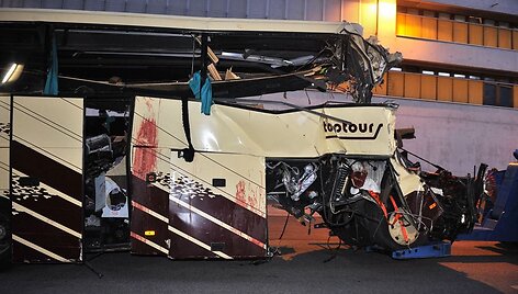 Sudužęs autobusas