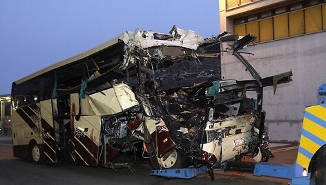 Sudužęs autobusas