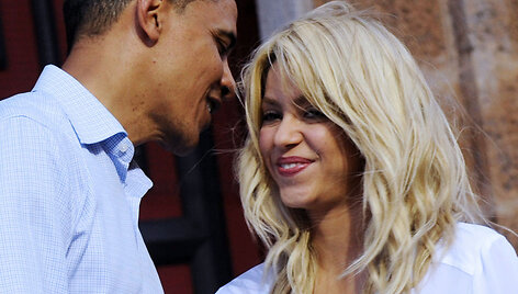 Shakira Kolumbijoje susitiko su JAV ir Kolumbijos prezidentais
