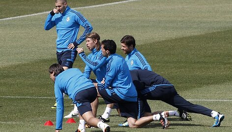 Madrido &bdquo;Real&ldquo; futbolininkų treniruotė