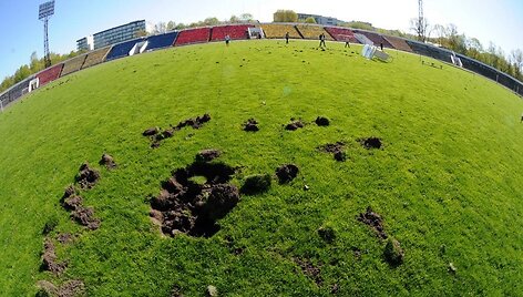 Vandalų nuniokotas &bdquo;Žalgirio&ldquo; stadionas