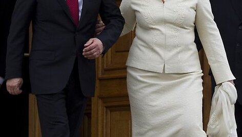 Vladimiras Putinas su žmona Liudmila