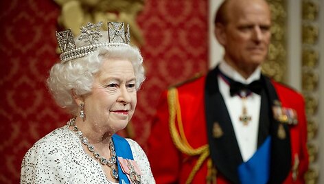 Va&scaron;kinė Didžiosios Britanijos karalienės Elizabeth II figūra