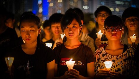 Tiananmenio aik&scaron;tės protestų metinių minėjimas