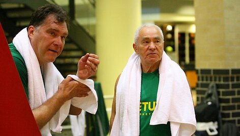 Arvydas Sabonis ir Juozas Petkevičius
