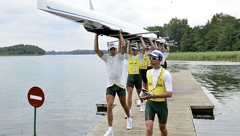 Irklavimo čempionato akimirka